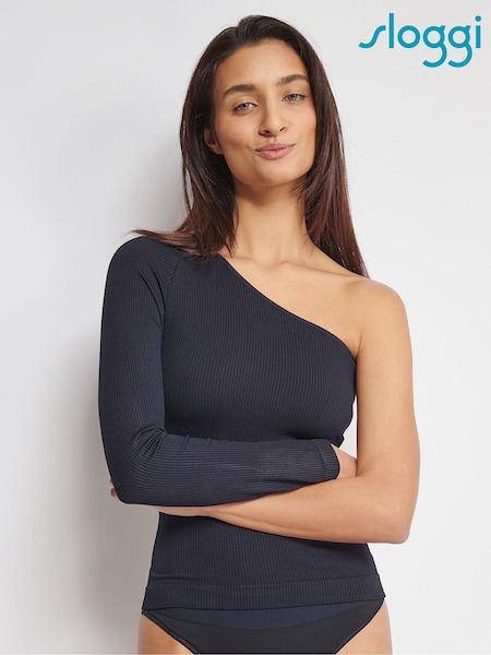 Sloggi EVER Infused Aloe 1 Shoulder Black Top (E11228) | €29