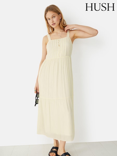 Hush Cream Katrina Lace Midi Dress (E11299) | €51
