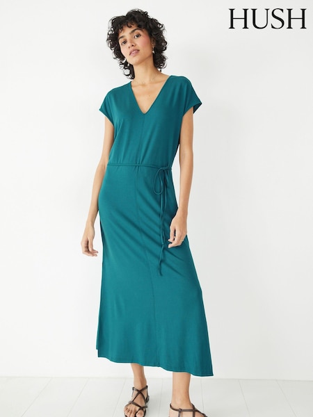 Hush Green Annabella Jersey Midi Dress (E11308) | €42