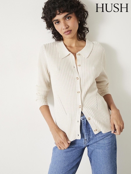 Hush Cream Miquita Knitted Shirt (E11314) | €57
