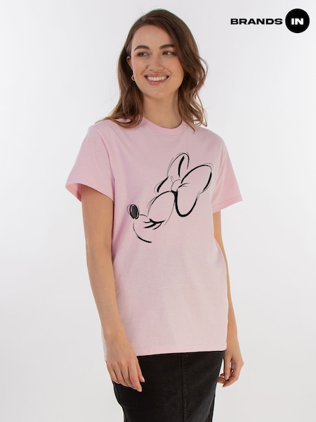 Brands In Pink Women Disney Minnie Mouse 100% Cotton T-Shirt (E11630) | 129 QAR