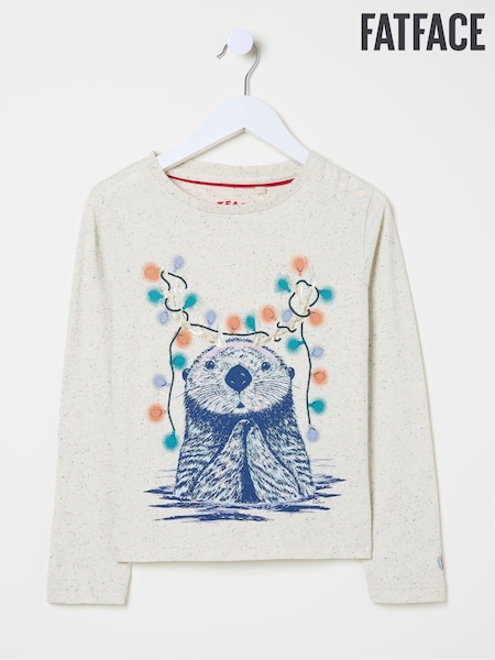 FatFace White Otter T-Shirt (E11670) | €10.50