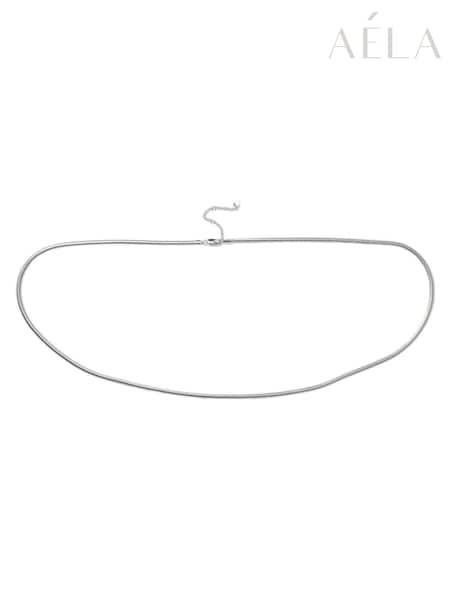 Aela Silver Tone Snake Chain Belly Chain (E11681) | €24