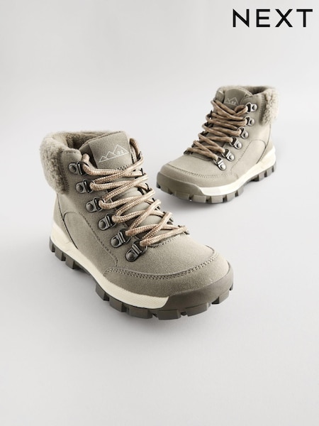 Grey Hiker Lace Up Boots (E11829) | AED121 - AED135