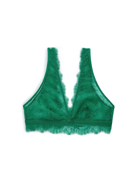 Love Stories Green Cherie Lace Plunge Bralette (E11832) | €53