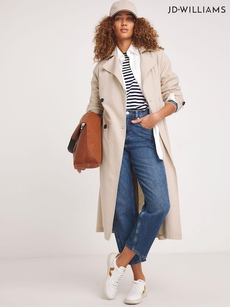 JD Williams Linen Trench Coat (E11873) | 338 LEI