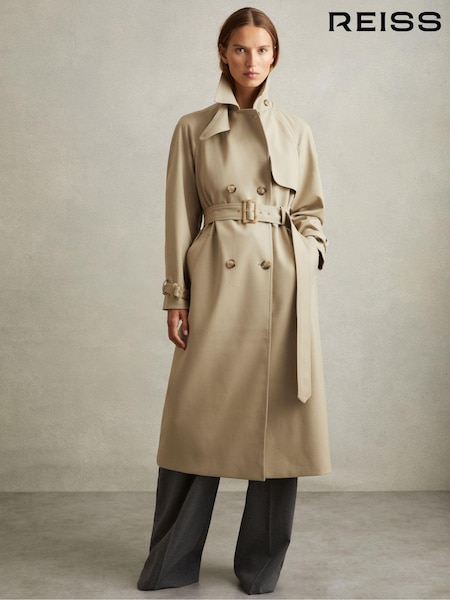 Reiss Darcie Double Breasted Belted Trench Coat (E11908) | €627