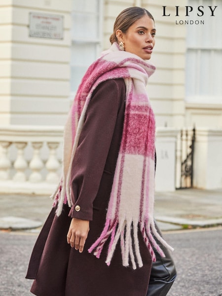 Lipsy Super Soft Check Brushed Scarf (E12039) | €15