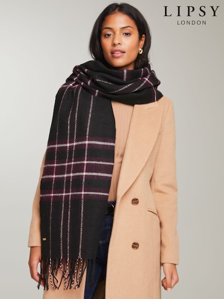 Lipsy Super Soft Midweight Printed Scarf (E12043) | kr231