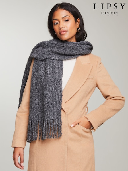 Lipsy Cosy Boucle Scarf (E12064) | kr216