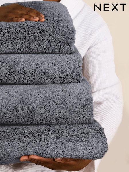 Charcoal Grey Luxury Spa Collection Luxe 100% Cotton Towel (E12102) | $18 - $74