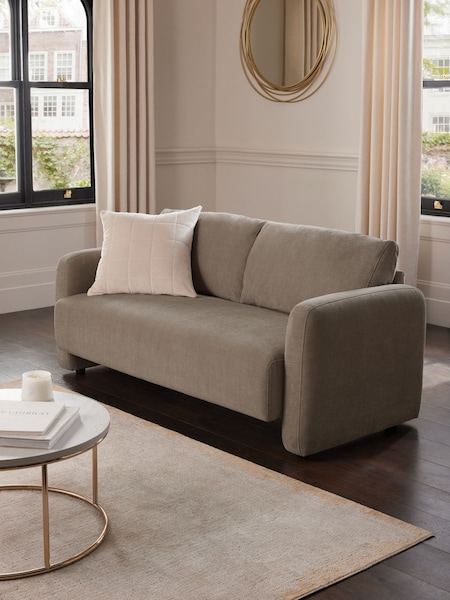 Fine Chenille Mink Brown Arden 3 Seater Sofa (E12109) | €750