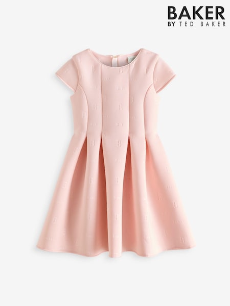 ורוד בהיר - Baker By Ted Baker Pleated Scuba Dress (E12250) | ‏191‏₪ - ‏226‏ ₪