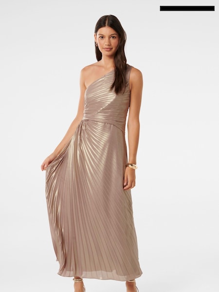Forever New Gold Taylah One Shoulder Dress (E12256) | €119