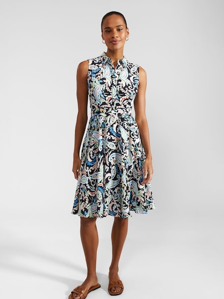 Hobbs Black Petite Belinda Dress (E12350) | 718 QAR