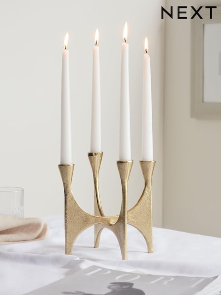 Gold Metal Candelabra (E12491) | €32