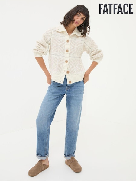 FatFace Ivory Haisley Pattern Cardigan (E12772) | €50