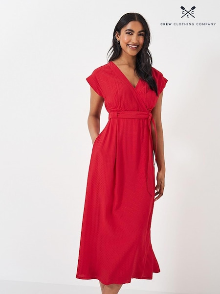 Roșu - Crew Clothing Rochie Wrap (E12818) | 330 LEI