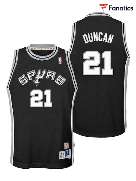 Fanatics San Antonio Spurs Tim Duncan 1998-99 Hardwood Classics Road Swingman Youth Black Jersey (E12939) | 313 LEI