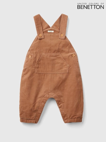 Benetton Brown Corduroy Dungaree (E13070) | CHF 49