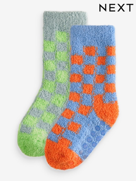 Leuchtendes Schachbrettmuster - Cosy Socks 2 Pack (E13114) | 7 € - 9 €
