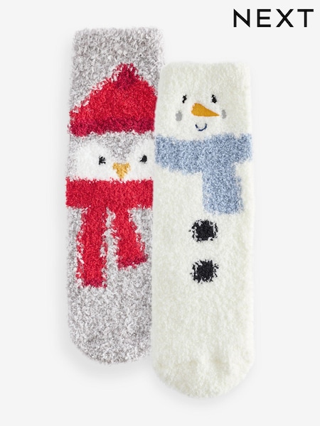Snowman Cosy Christmas Socks 2 Pack (E13161) | €4 - €5.50
