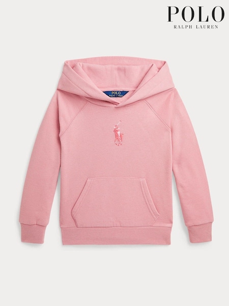 Polo Ralph Lauren Girl Pink Jersey 100% Cotton Hoodie (E13233) | €82 - €91