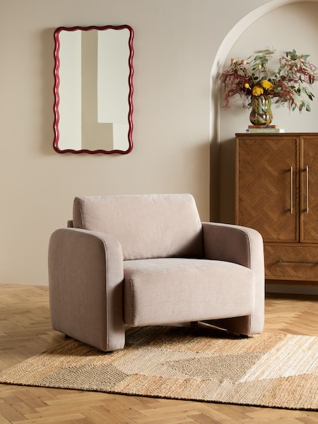 Fine Chenille Mink Brown Arden Accent Chair (E13261) | €490