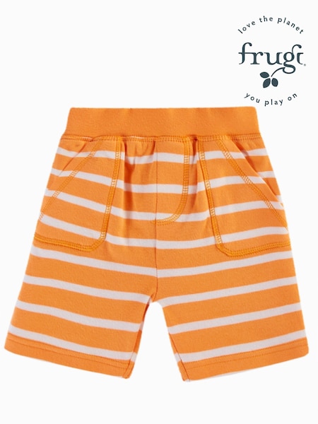 Frugi Unisex Orange Striped Shorts (E13270) | 74 LEI - 83 LEI