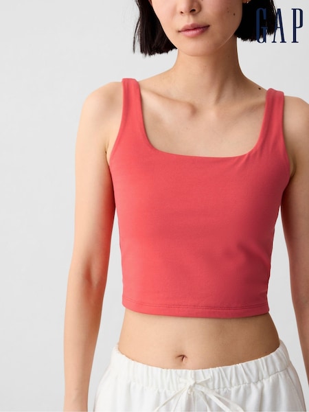 Gap Pink Compact Jersey Cropped Vest Top (E13325) | €11.50