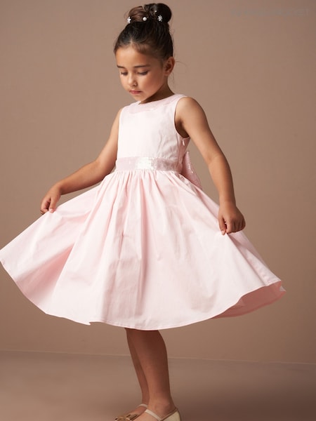 Angel & Rocket Pink Sequin Bow Claudia Dress (E13419) | 366 QAR - 416 QAR