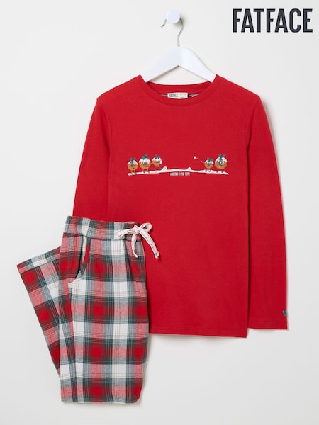 FatFace Red Having a Pud Time Pyjamas Set (E13469) | €23.50