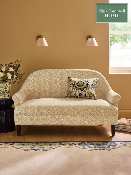 Nina Campbell Ochre Yellow Tangier Rosemoor Small 2 Seater Sofa (E13584) | €882