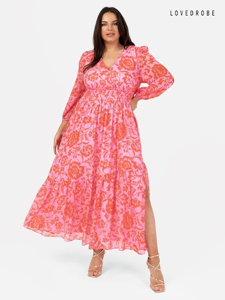 Lovedrobe Wrap Front Maxi Dress With Elasticated Waist Detail (E13669) | €46