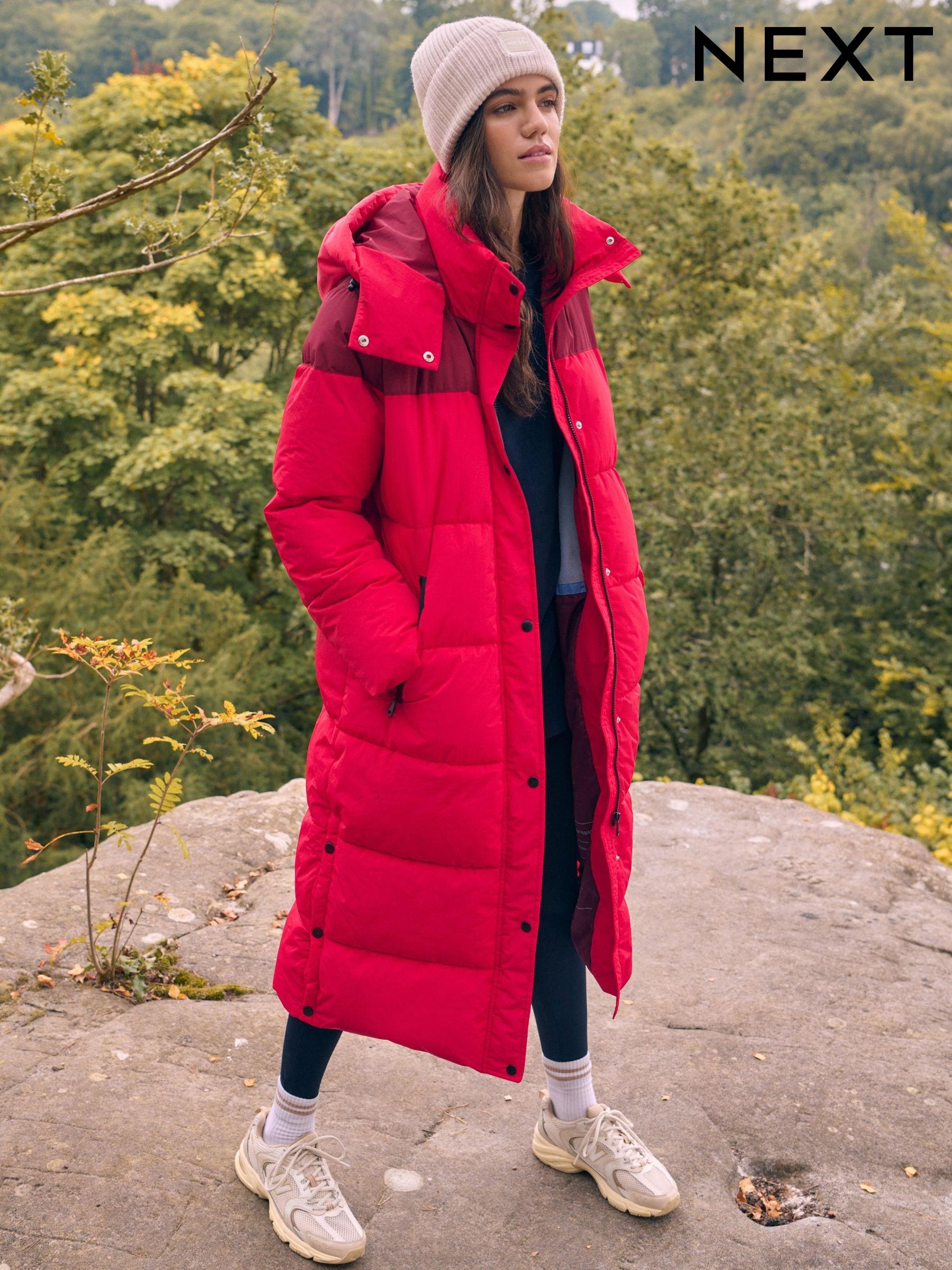 Long winter coat with belt clearance