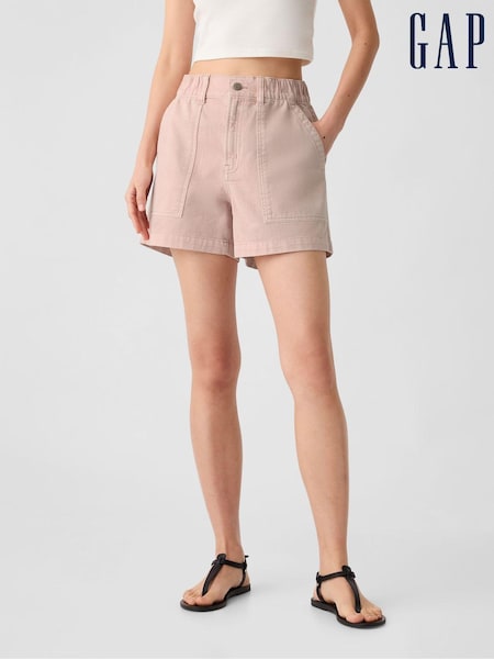 Gap Pink High Waisted Utility Shorts (E13791) | €10