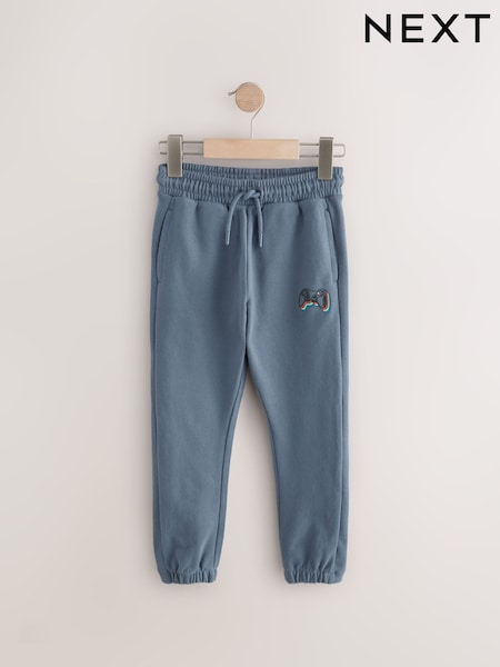Blue Controller 100% Cotton Slim Side Rib Joggers (3-16yrs) (E13876) | €14 - €18