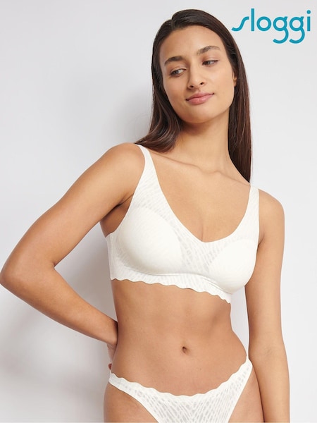 Sloggi ZERO Feel Bliss Soft White Bra (E14037) | €58