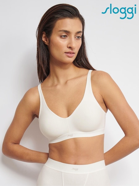 Sloggi EVER Ease Soft White Bra (E14039) | 135 LEI