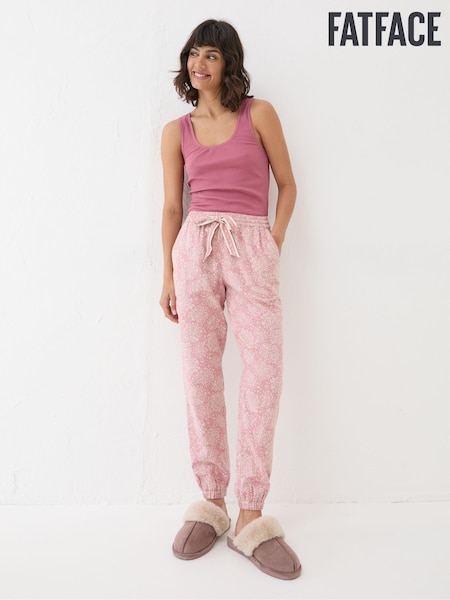 FatFace Cora Pink Floral 100% Cotton Pyjama Bottoms (E14049) | €23.50