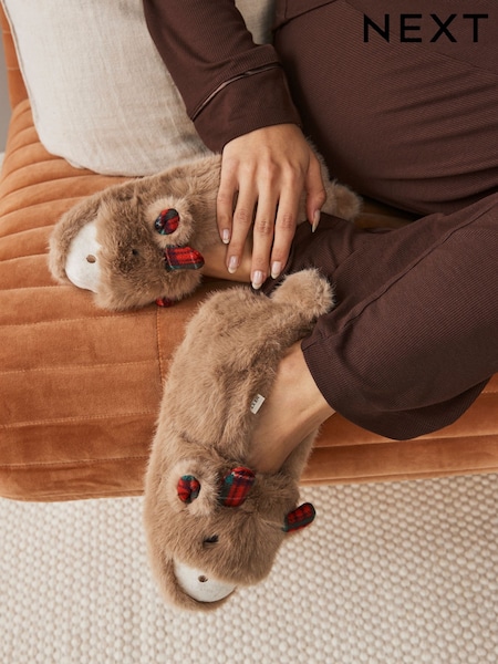 Brown Hamish Shoot Slippers (E14062) | €13