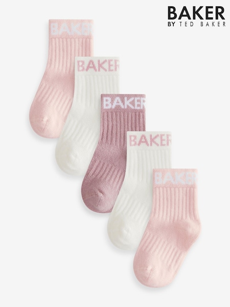 Multicolor - Baker by Ted Baker 5 Pack Branded Socks (E14129) | 11 € - 13 €