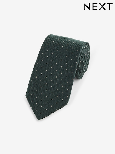 Green Polka Dot Silk Design Tie (E14141) | € 23