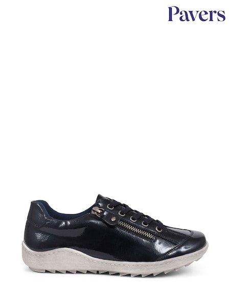 Pavers Blue Lace-Up Trainers (E14216) | €42