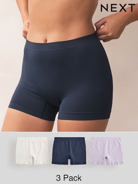 Военно-морской/сиреневый/Cream - Seamless Rib Knickers 3 Pack (E14309) | €19