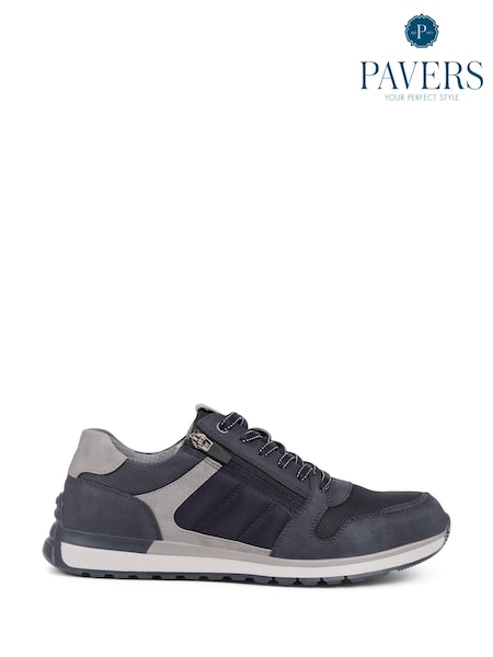 Pavers Navy Pavers Lace-Up Trainers (E14504) | €66