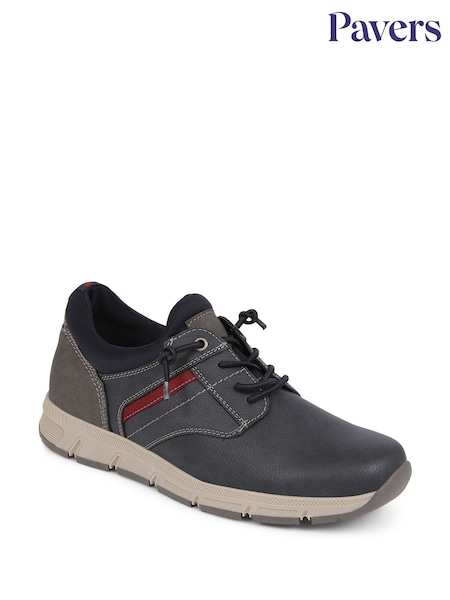 Pavers Blue Pavers Lace-Up Trainers (E14513) | SGD 77