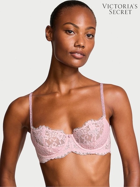 Victoria's Secret Chalk Rose Pink Unlined Balcony Twinkle Strap Bra (E14607) | €56