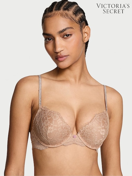 Victoria's Secret Praline Nude Push Up Twinkle Strap Bra (E14609) | €68