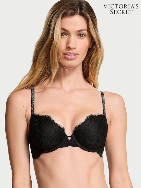 Victoria's Secret Black Lightly Lined Demi Twinkle Strap Bra (E14611) | €68